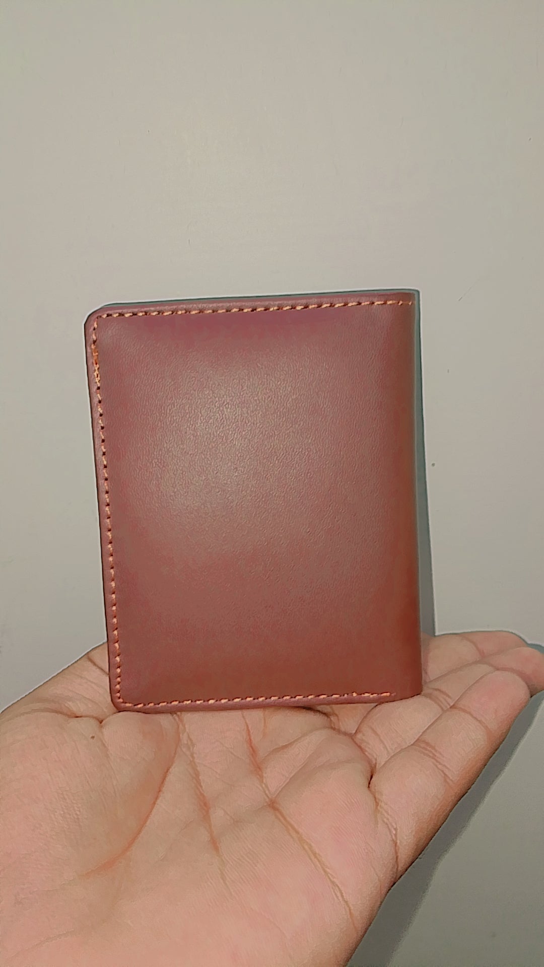 Genuine Leather Wallet With Button