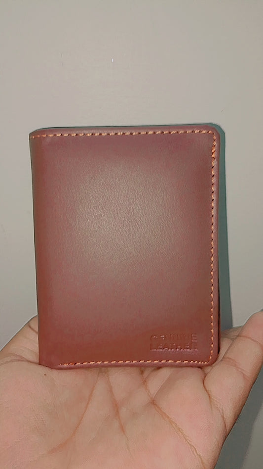 Genuine Leather Wallet With Button
