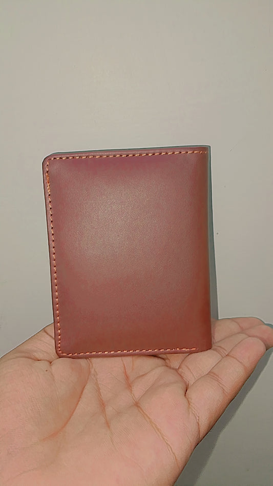 Genuine Leather Wallet With Button